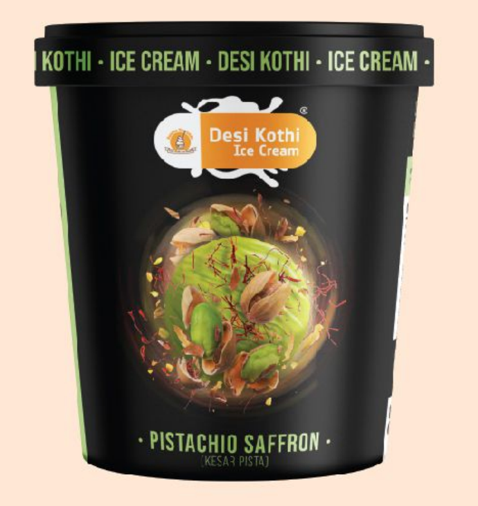 Desi Kothi Kesar Pista (Pistachio Saffron) 1L