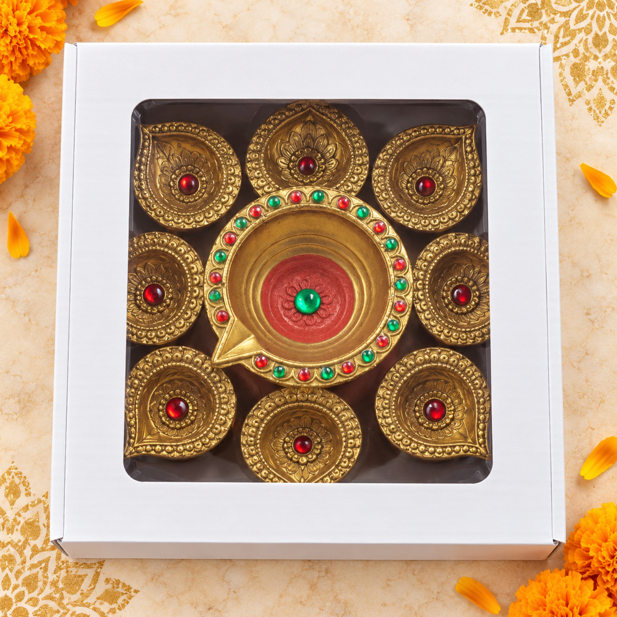 Golden Diya Set