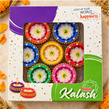 Decorative Diya – 7-Piece Set