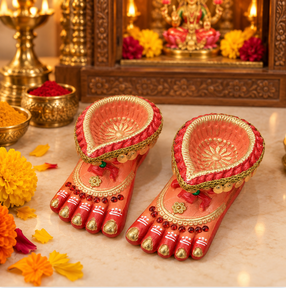 Lakshmi Charan Pair – 4 Inch