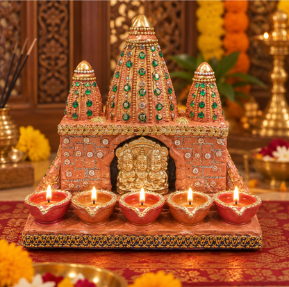 Jagannath Mandir with Diyas