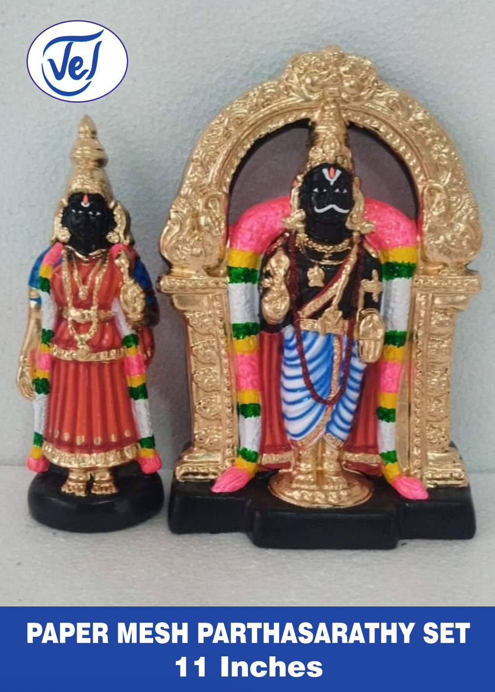 Parthasarathy Kolu Dolls Set 11 Inch – Paper Mache