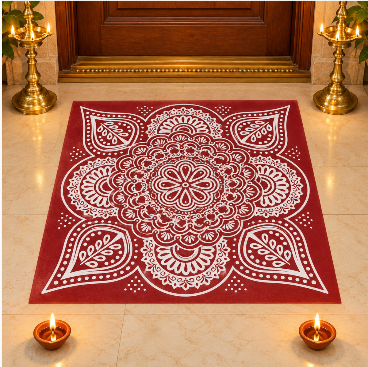 Rangoli/ Kolam Design Sticker (38 x 38cm)