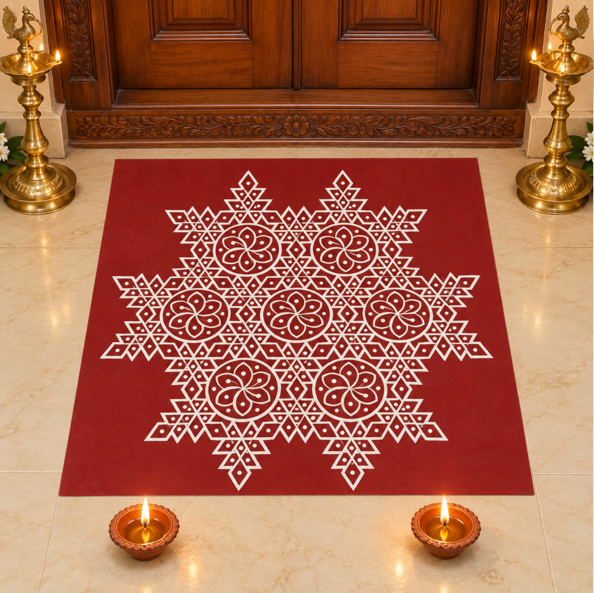 Rangoli/ Kolam Design Sticker (38 x 38cm)