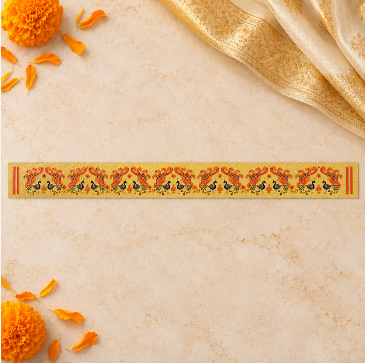 Diwali Gold Band Design Sticker (approximately 80cm)