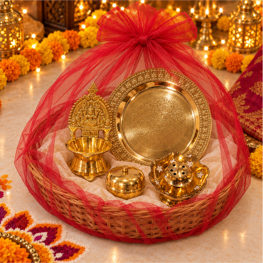 Deeksha Diwali Gift Hamper | Brass Blessings Gift Pack