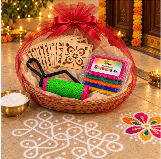Deeksha Diwali Gift Hamper | Rangoli/Kolam Gift Pack