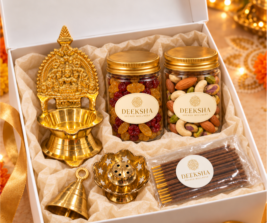 Deeksha Diwali Gift Hamper | Golden Diwali Gift Box