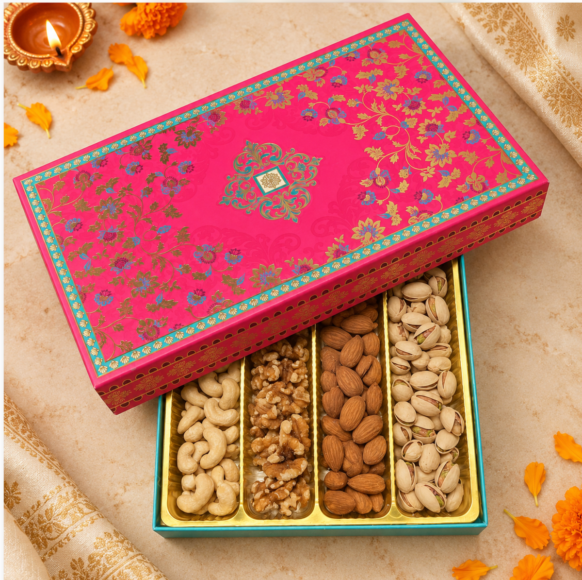 Deeksha Diwali Gift Hamper | Festive Mixed Nuts Assortment