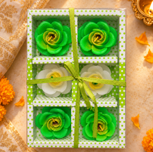 Big Floating Rose Flower 6 Piece candle