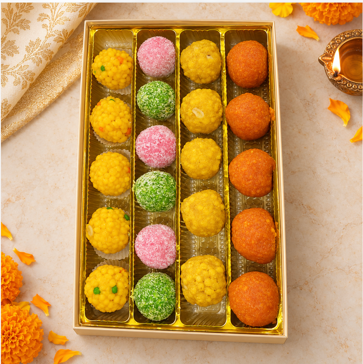 Deeksha Diwali Gift Hamper | Assorted Ladoo Gift box