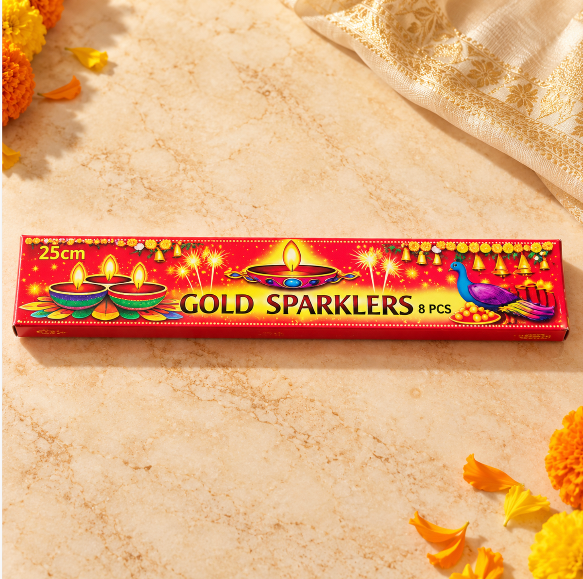Gold Sparklers 25cm 8pcs