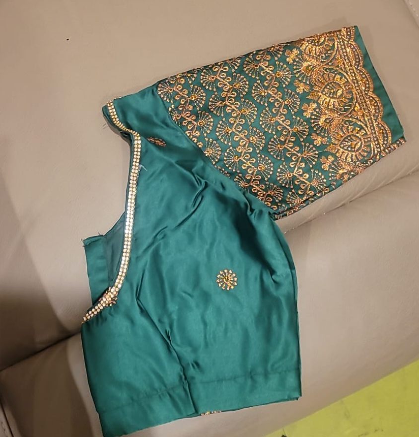 Saree Blouse Peacock Pattern - Multiple colours and sizes available