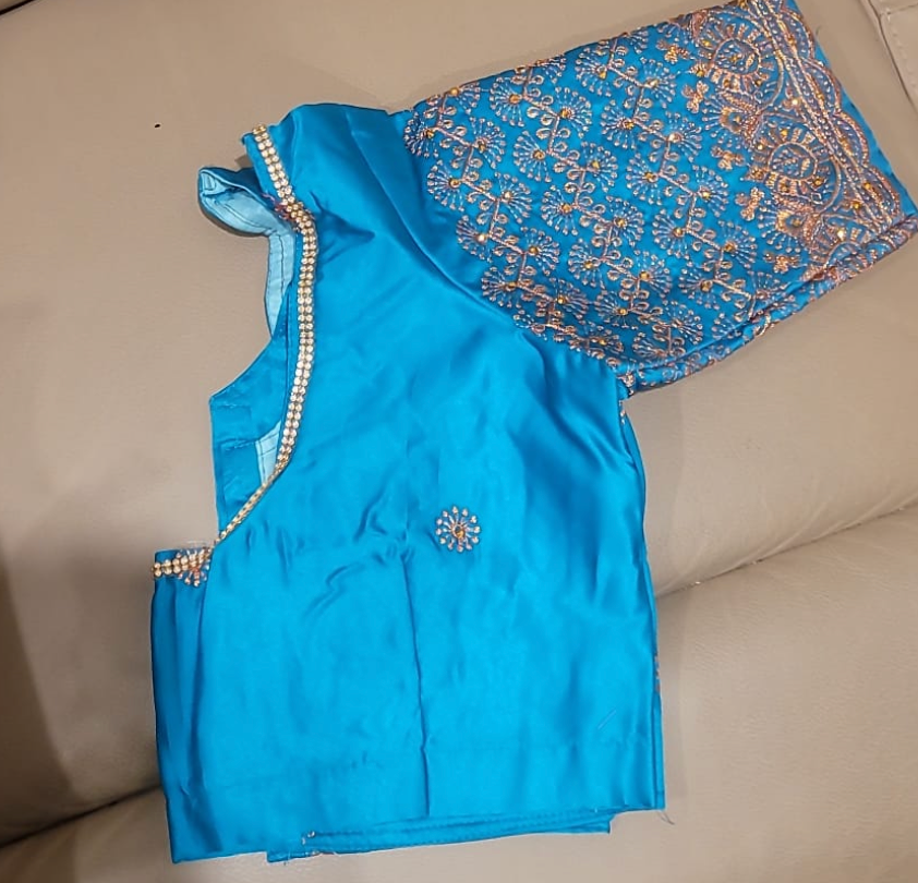 Saree Blouse Peacock Pattern - Multiple colours and sizes available