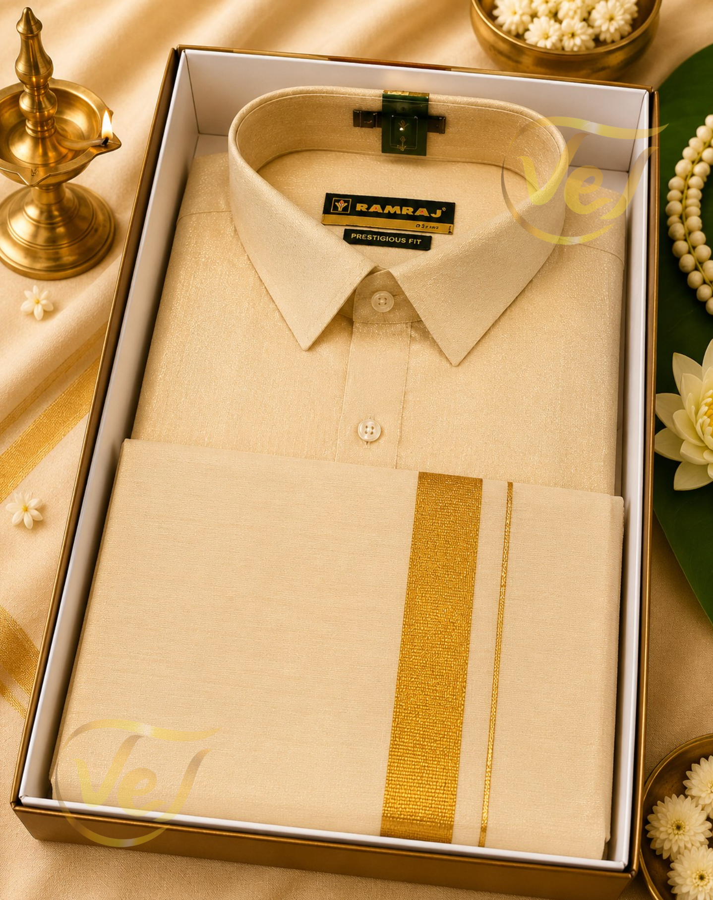 Ramraj Sankalpam Dhoti and Shirt Set - (Multiple Colours and Sizes Available)