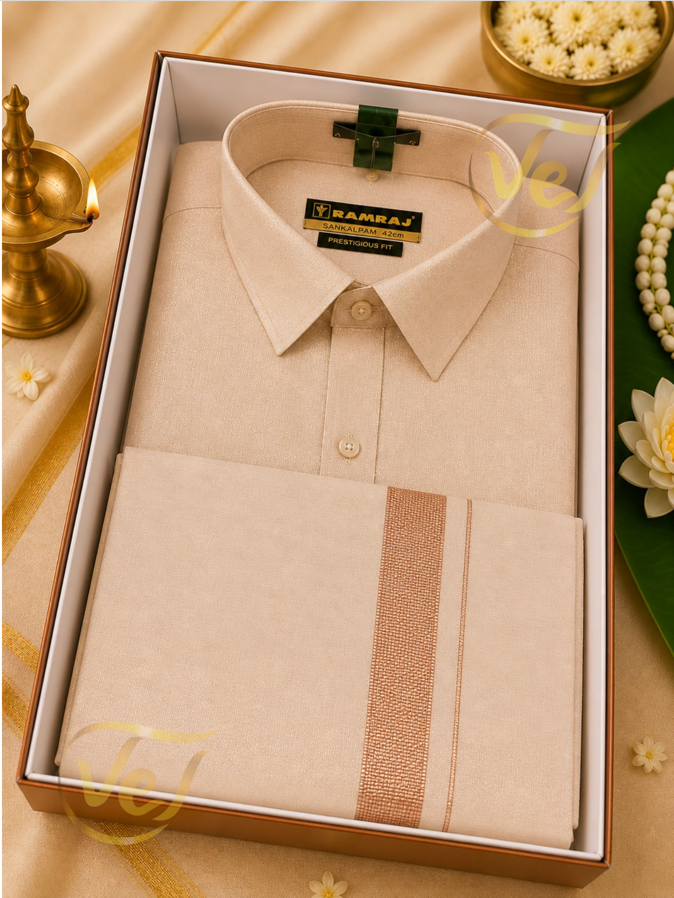 Ramraj Sankalpam Dhoti and Shirt Set - (Multiple Colours and Sizes Available)