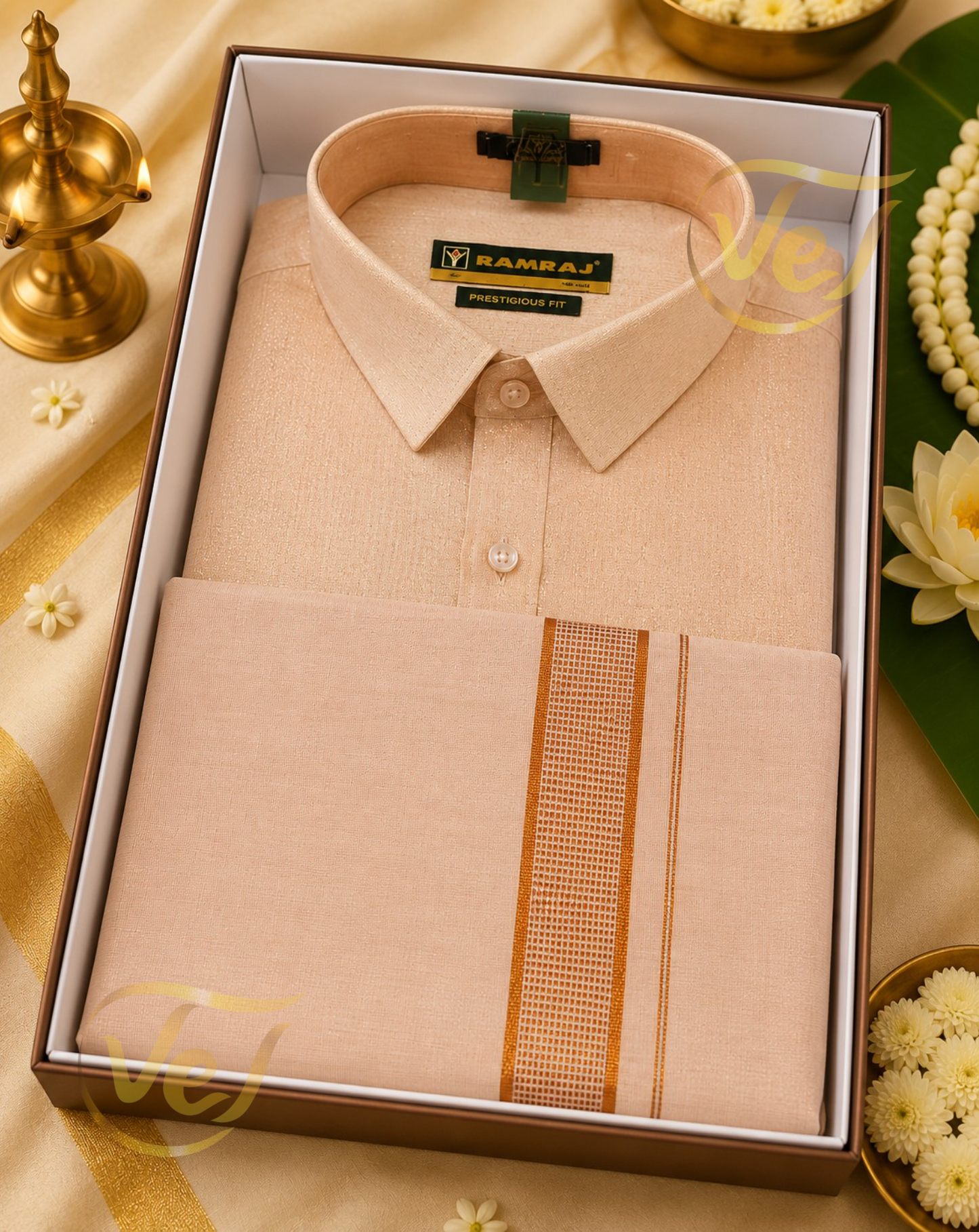 Ramraj Sankalpam Dhoti and Shirt Set - (Multiple Colours and Sizes Available)