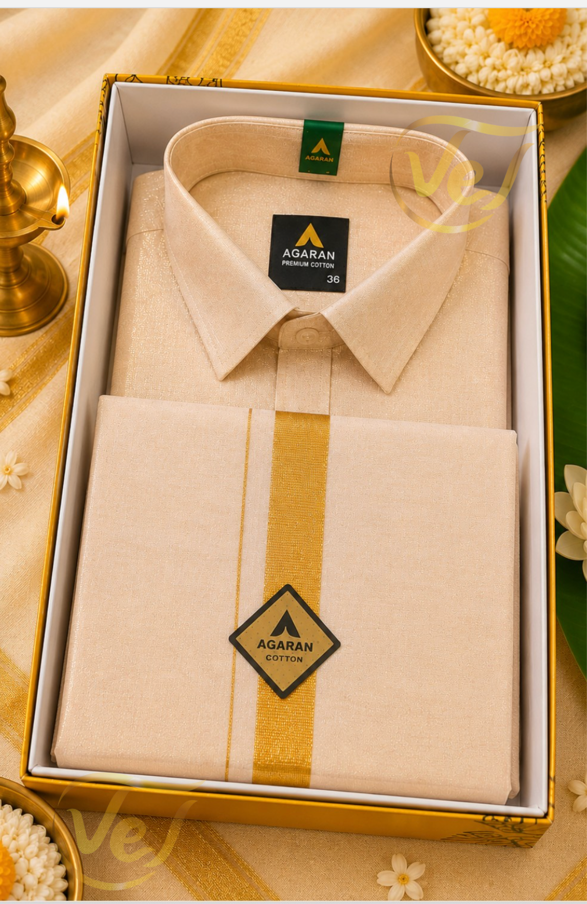 Agaran Shirt and Dhoti Set (Multiple Colours and Sizes available)