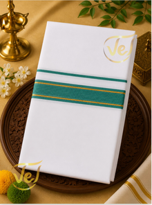 Ramraj Winner Silver Fancy Dhoti - 12.7m x 2.0m (Dhoti Only) | Multiple Colours available