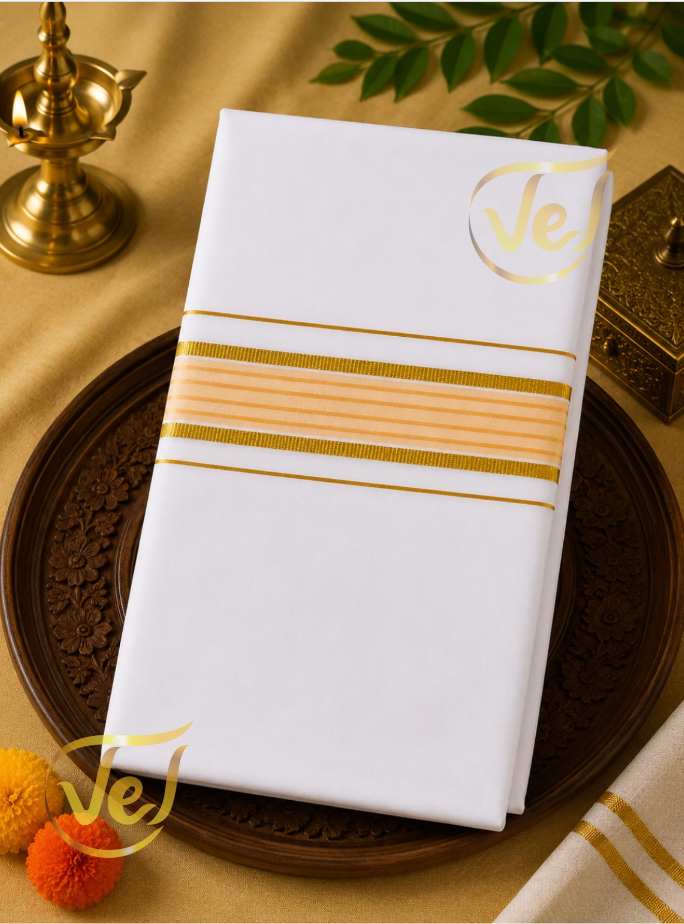 Ramraj Winner Silver Fancy Dhoti - 12.7m x 2.0m (Dhoti Only) | Multiple Colours available