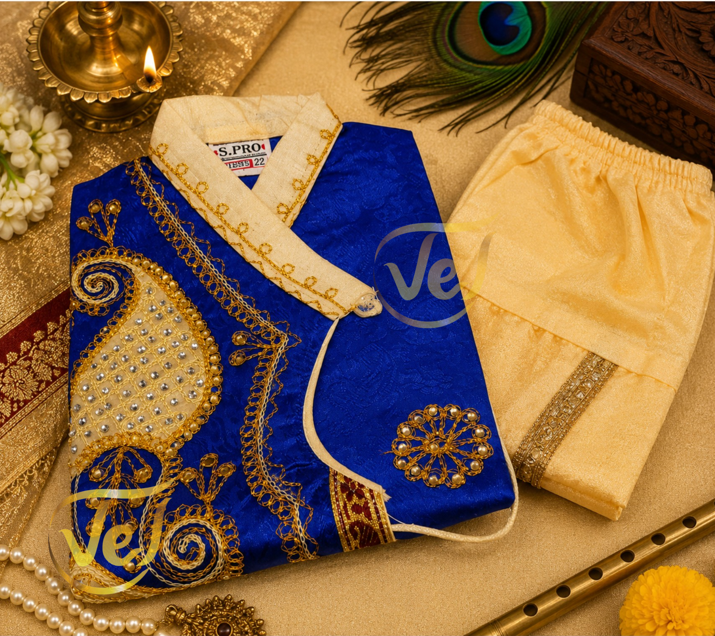 Krishna Fancy Dress (Multiple colours and sizes available)