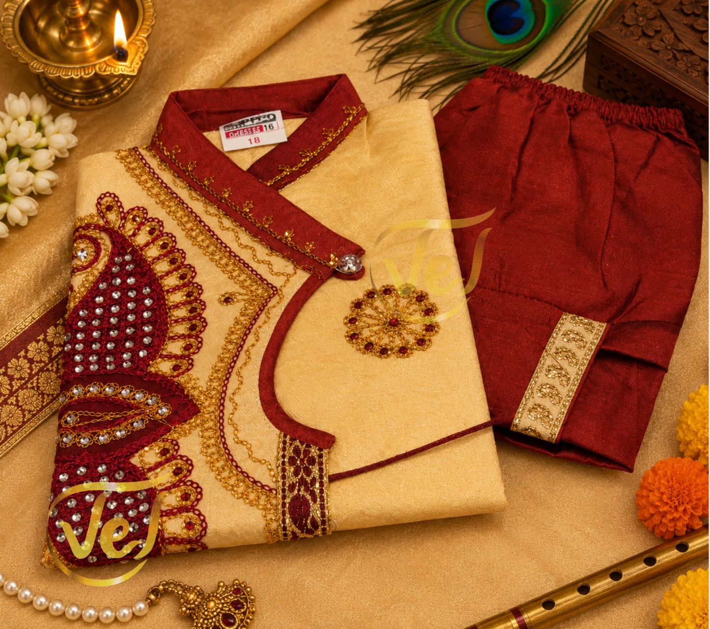 Krishna Fancy Dress (Multiple colours and sizes available)