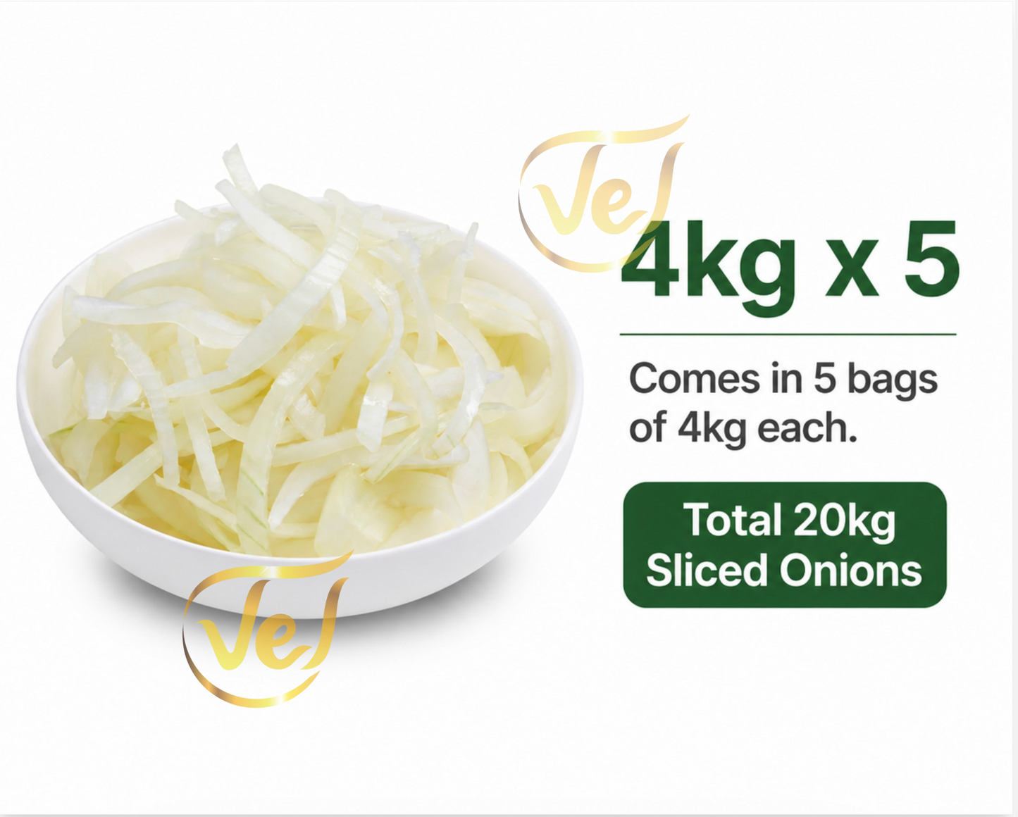 Sliced Onions Fresh – 4kg Bag | 48-Hour Pre-Order – Please Provide Pickup or Delivery Date