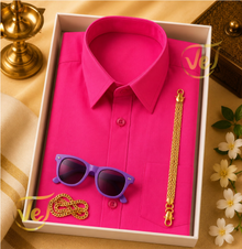 Meia Kids Junior Full Set (Dhoti, Shirt, Sunglasses, Chain & Bracelet) | Multiple Colours & Sizes and Sizes available