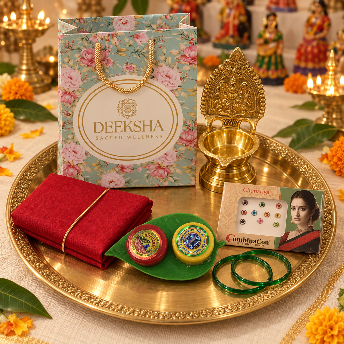 Deeksha Gift Hamper | Subha Mangalam Gift Hamper | Gifts for Navarathri | Navathri Online Exclusive Gift Sets