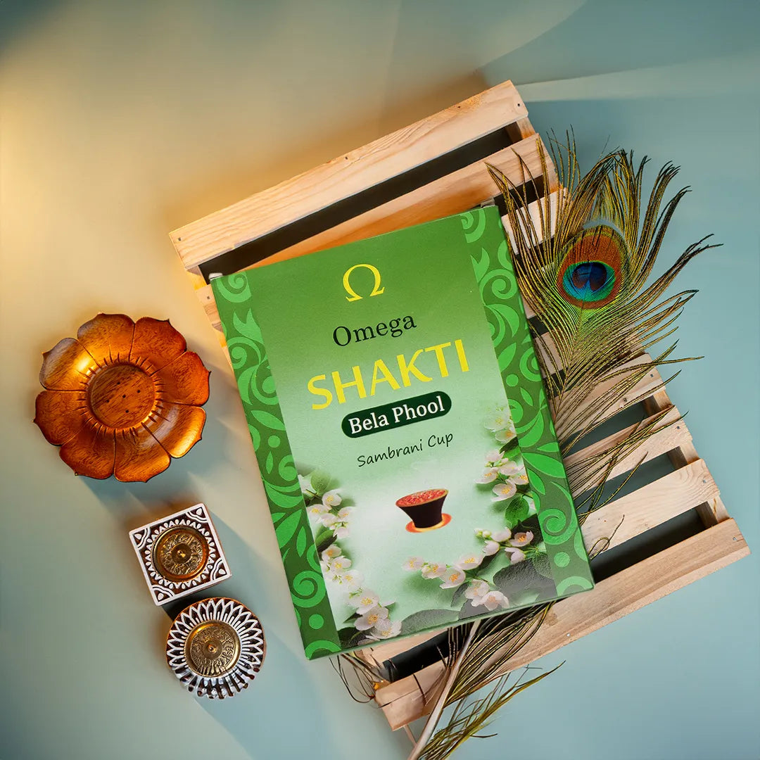 Omega Shakti Bela Phool Sambrani 12 Cup