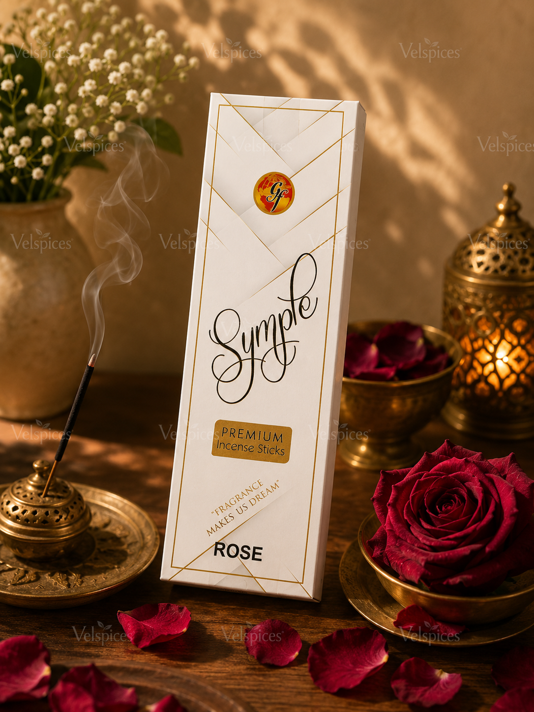 GF Symple Rose Premium Incense Sticks 50g - Varalakshmi Sale