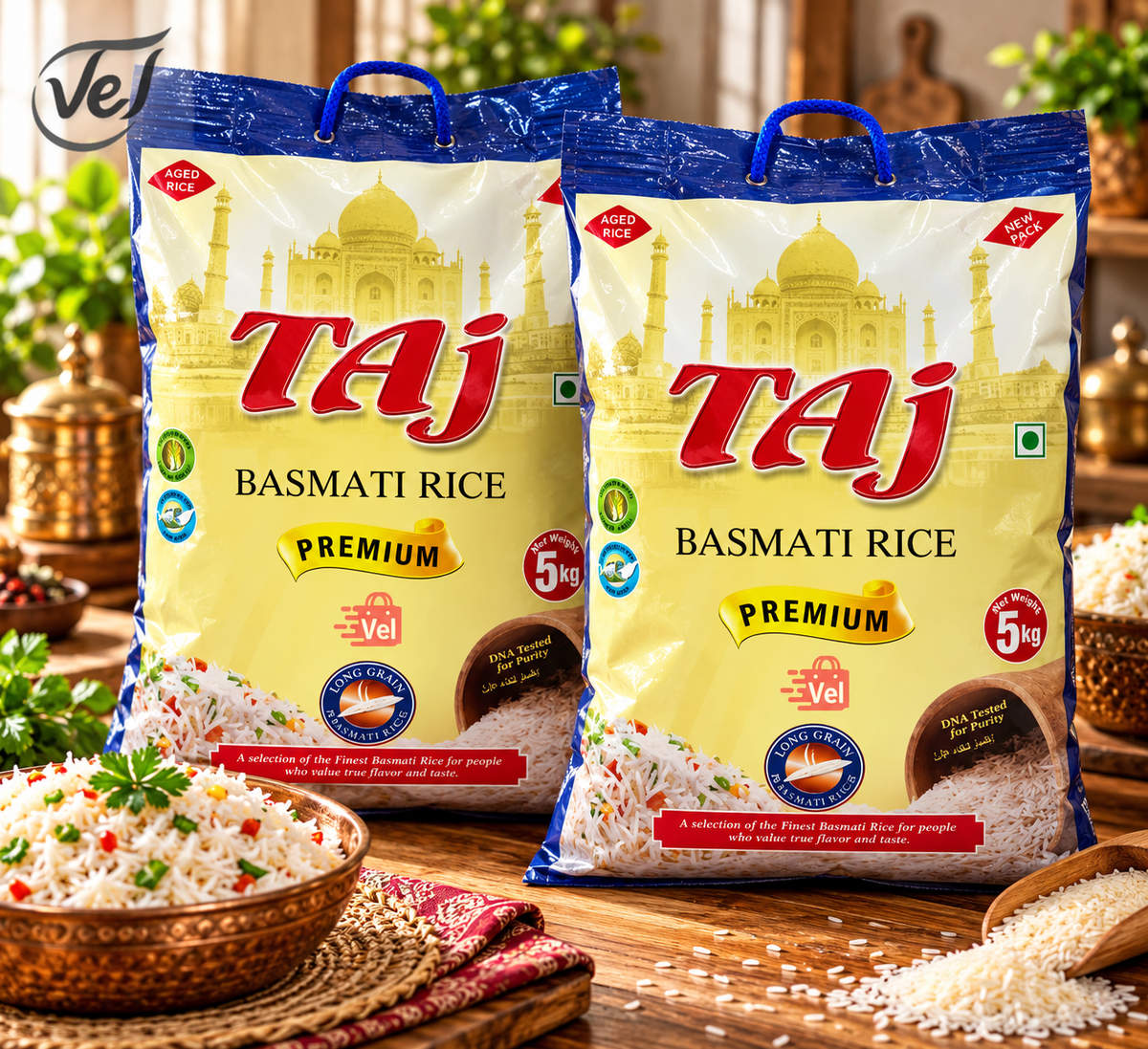 Taj Premium Basmati Rice 10kg (5kg x 2)