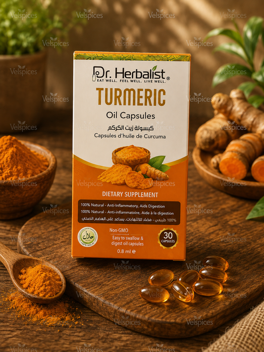 Dr. Herbalist Turmeric Oil Capsules 60 Capsules