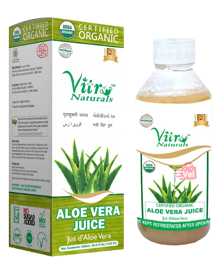 Vitro Organic Aloe Vera Juice 500Ml