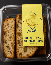 Cherabs Walnut And Sultana Cake 240G Fresh