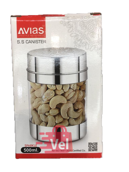 Avias Stainless Steel Canister 500Ml