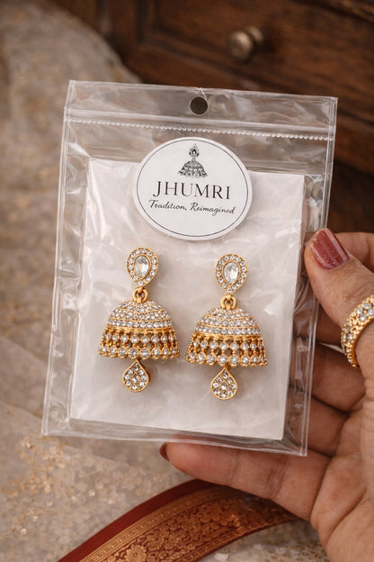 Noorè Jhumka/Jimmiki Earrings - Online Only - For Festive Wear, Pooja, Weddings & Parties