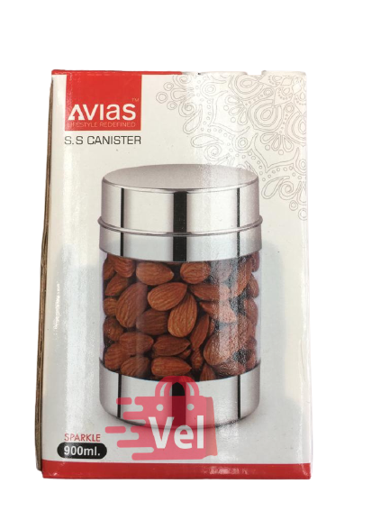 Avias Stainless Steel Canister 900Ml