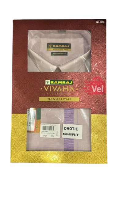 Ramraj Vivaha set Lavender
