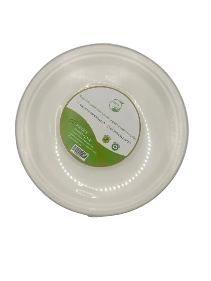 Green Earth Round Plates 254Mm 25Pcs