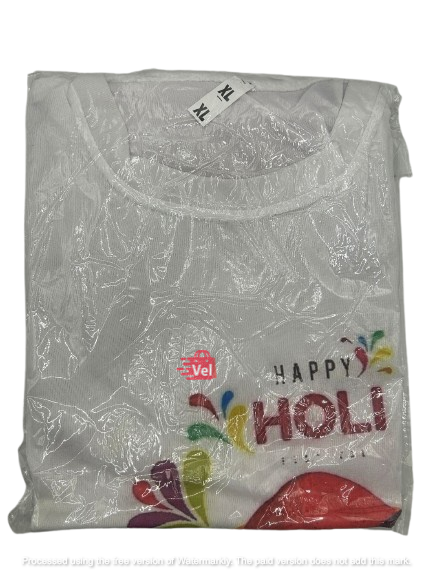 Happy Holi T-Shirt - Size XL
