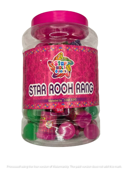 Star Holi Colors Star Rooh Rang (Holi Powder) Bottle 50 Pcs