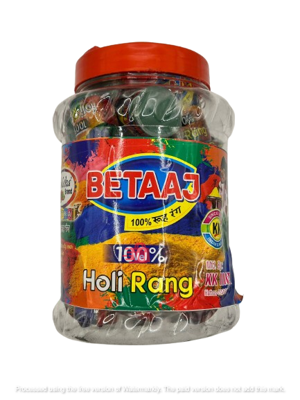 Betaaj 100% Holi Rang (Holi Powder) 25Pcs