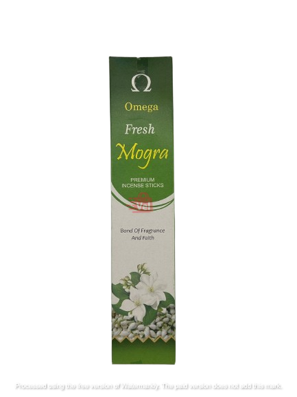 Omega Fresh Mogra Incense Sticks  15G