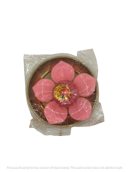 Mini Pooja Plate with Decorative Flower, Kumkum & Turmeric Powder Pouch (Sindoor/Haldi) – Small Tilak Set