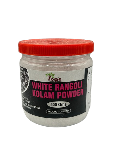 Yogie White Rangoli Kolam Powder 500G