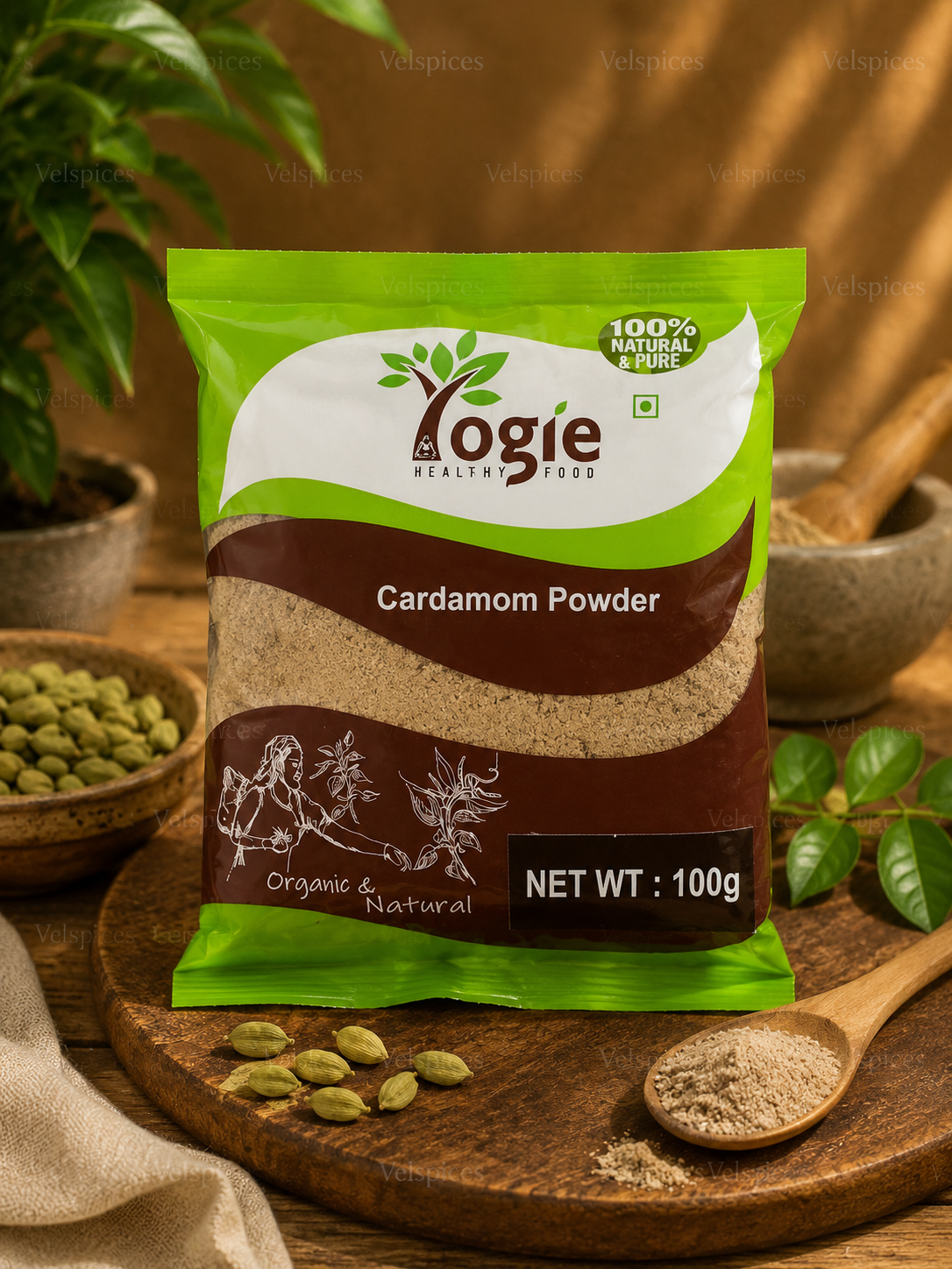 Yogie Cardamom Powder 100g
