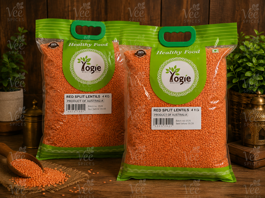 Yogie Red Split Lentils 8kg - Onam Sale