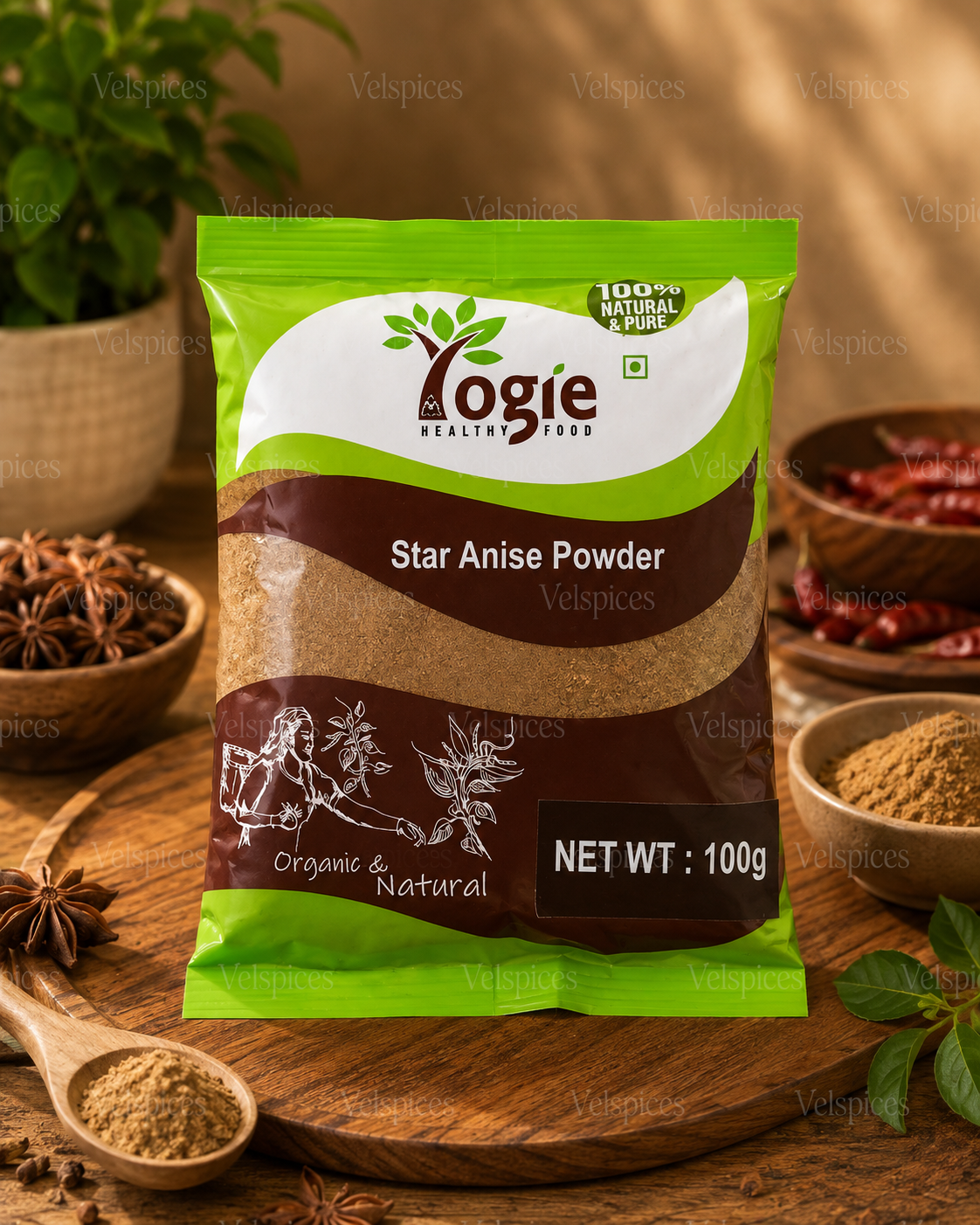 Yogie Star Anise Powder 100g