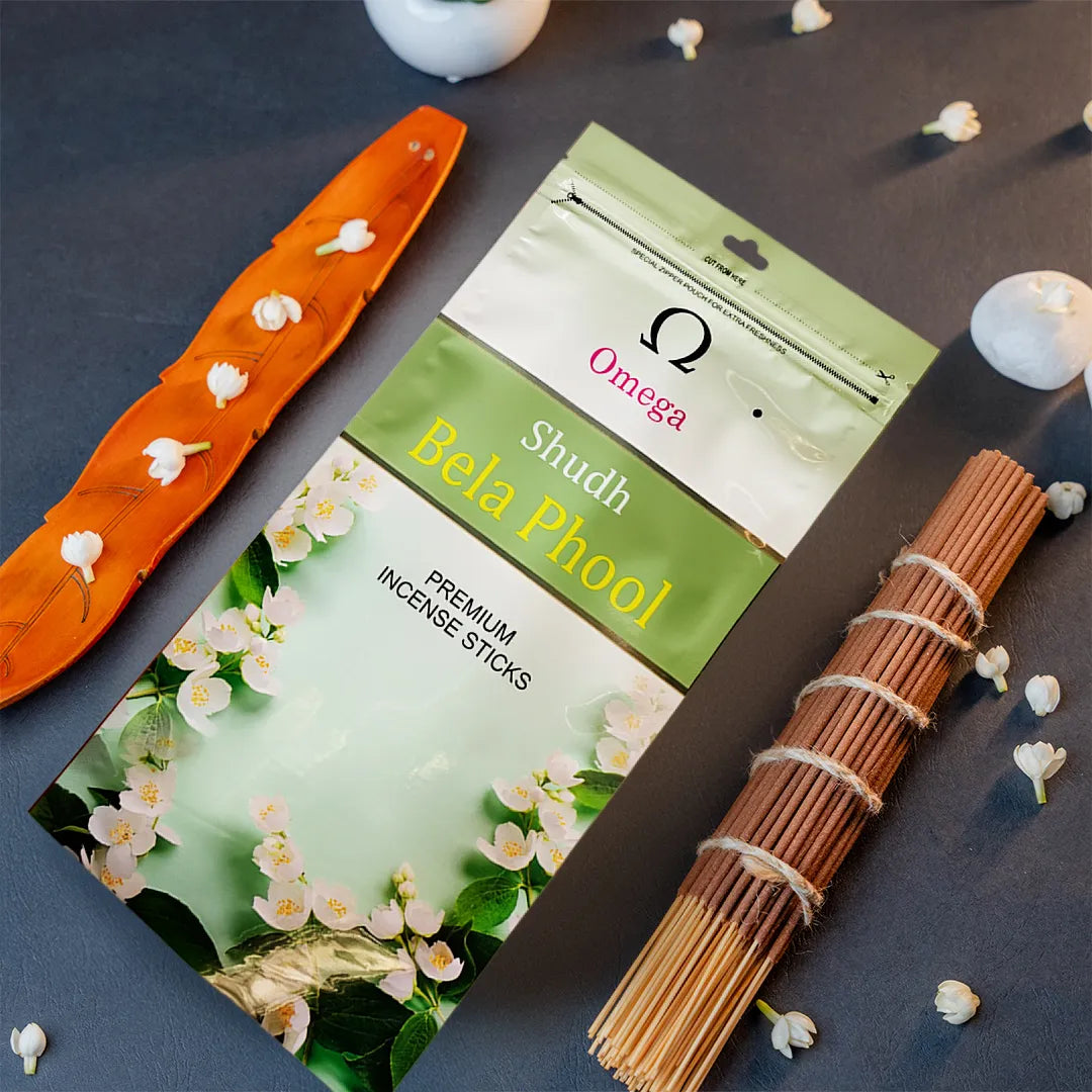 Omega Shudh Bela Phool Incense Sticks 90g